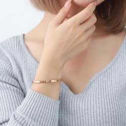 バングル ブレスレット 316L サージカルステンレス アレルギーフリー つけっぱなし ステンレス メンズ レディース シルバー ブラック ブルー イエローゴールド ピンクゴールド 黒 青 ペア ギフト プレゼント PUNCHING PLUS PIB7977 PIB7978 PLUG IN ブランド 友達 恋人 デート プレゼント 記念 推し活 大人 海 夏