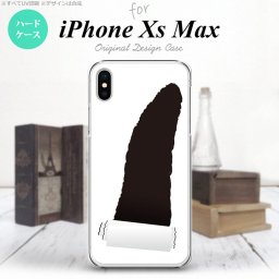 iPhoneXsMax iPhone XS Max スマホケース ハードケース 破れデザイン グレー メンズ レディース nk-ixm-288