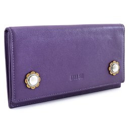 アナスイ 財布 長財布 紫(パープル) ANNA SUI 317451-90 k レディース 婦人 ギフト 定番 彼氏 彼女 プレゼント