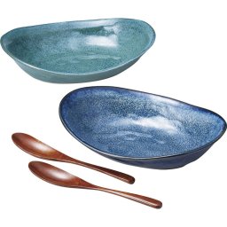 お中元 お返し 内祝い ギフト洋陶器 釉変わり オーバルカレーペア02363  新築 お礼 引越し 志 仏事 送料無料