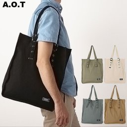 ★A4対応で丈夫な縦型！持ち手の長さが調節可能★トートバッグ キャンバス aot 縦型 定番 a.o.t a4 無地 布 トートバッグ 大きめ メンズ レディース