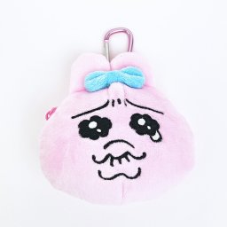 おぱんちゅうさぎ なみだ カラビナ付きぬいぐるみファスナマスコット ポーチ