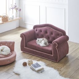 猫用 ペットソファー ヴェルサイユ ベッド ワンちゃんにも 犬 シンプルデザインでおしゃれなアイテム 引っ掻き傷に強い特殊生地 PSO-1357
