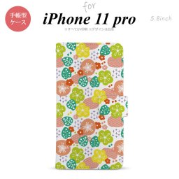 iPhone11Pro iPhone11 Pro 手帳型スマホケース カバー 花柄 春 ピンク  nk-004s-i11p-dr1705
