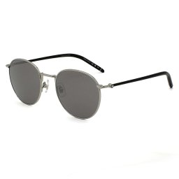 モンブラン MONTBLANC サングラス アジアンフィット アイウェア UVカット ボストン MB0343SA-001 メンズ レディース ユニセックス シルバー+ブラック+グレー 国内正規品