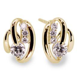ダイヤモンド ピアス 18k ダイヤモンドピアス  レディース ゴールド 18金 両耳 小ぶり 誕生石 4月 大人可愛い おしゃれ スタッドピアス シンプル 女性用 プレゼント ダイヤモンドジュエリー