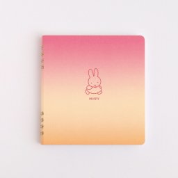 ミッフィー リングノート・スクエア（miffy/walk） 文具 日本製 レッド/オレンジ