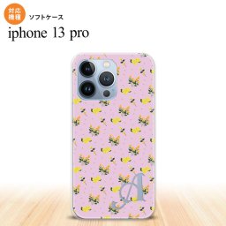 iPhone13 Pro iPhone13Pro ケース ソフトケース 花柄 バラ ドット 小 ピンク +アルファベット iPhone13Pro専用 nk-i13p-tp252i