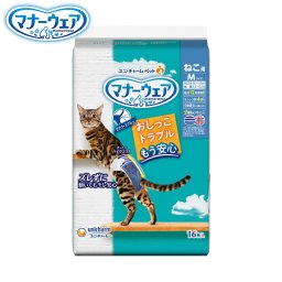 ユニ チャーム マナーウェア ねこ用 M 16枚入 マナーパンツ おむつ 猫用