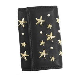 ジミーチュウ JIMMY CHOO 6連キーケース NEPTUNE ETT ネプチューン スタースタッズ レザー BLACK ブラック レディース メンズ プレゼント ギフト 新品