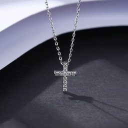 ネックレス レディース キュービックジルコニア ホワイト シルバー925 シルバー lln021