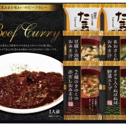 内祝い 祝い 仏事　フリーズドライ　レトルト　カレー　おみそ汁　ギフト  プレゼント ／ビーフカレー＆フリーズドライスープ詰合せ RW-15