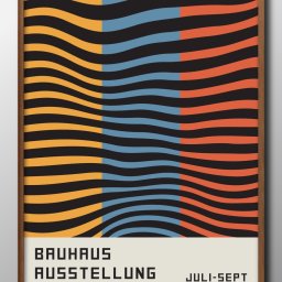 バウハウス BAUHAUS モダン A3 サイズ ポスター アート おしゃれ 絵画 インテリア 北欧 イラスト マット紙 艶消し アートパネル 額 フレーム デザイン 壁掛け ギフト 新築祝い ディスプレイ 引越し祝い　新生活　空間デザイン 