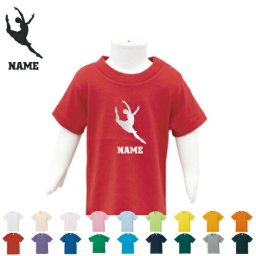 「バレリーナ2」名入れTシャツ/ベビー服、キッズ服、お名前、子供服、キッズウェア、こども服、入園、入学、新学期、幼稚園、保育園、小学校、夏服【ネコポス発送可】【cf_bst】ダンスバレエ クラシックバレエ プリマ ダンス