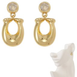 コーチ ピアス COACH C4915 PNM シグネチャー Cモチーフ クリスタル ドロップ スタッド レディース アクセサリー gold clear ゴールド クリア