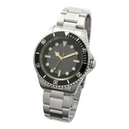 サルバトーレマーラ Salvatore Marra 腕時計 クオーツ SM22110 SSBKGD メンズ ブラック+シルバー ステンレスベルト アナログ表示 10気圧防水 国内正規品
