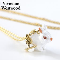 ヴィヴィアン ビビアン ネックレス メンズ レディース Vivienne Westwood CNY.RABBIT PENDANT ラビット ウサギ 630203AL 02R569 アクセサリー おしゃれ ギフト