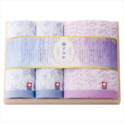  今治 藤すみれ 日本製 愛媛今治 フェイスタオル&ハンドタオル2P（木箱入）  66640  内祝 内祝い お祝 御祝 記念品 出産内祝い プレゼント 快気祝い 粗供養 引出物