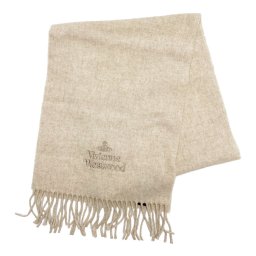 【※アウトレット※】【難あり】ヴィヴィアンウエストウッド Vivienne Westwood マフラー ストール ウール S15 FM17 0002 ベージュ