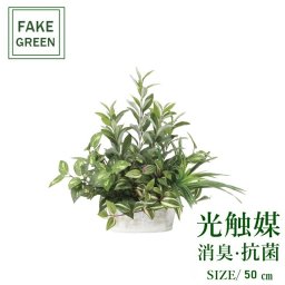 フェイクグリーン 人工観葉植物 寄せ植えオリーブ 2348a100 一部地域送料無料 光触媒 インテリア 代引き不可