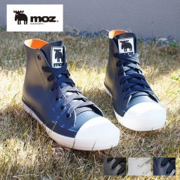 moz モズ レインブーツ レインシューズ レディース ミドル ハイ HI カット 長靴 レースアップ ひも スニーカーデザイン 防水 雪 靴 dykmmz8417