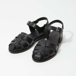 パラブーツ PARABOOT 233712 サンダル BILBAO ビルバオ レディース シューズ レザー バックストラップ 革靴 本革 カジュアル エレガント 編み込み プレゼント ギフト ブラック