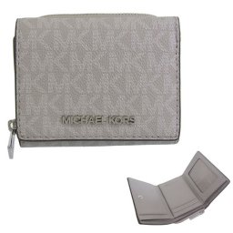 マイケルコース MICHAEL KORS 三つ折り財布 折り畳み 折財布 ミニ財布 アウトレット ジェットセットトラベル シグネチャー 35S4STVZ5B PEAGRE グレー