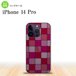 iPhone14 Pro iPhone14 Pro 背面ケース カバー ステンドグラス風 おしゃれ スクエア ピンク ステンドグラス風 かわいい おしゃれ  nk-i14p-sg08