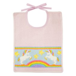 フェイラー スタイ よだれかけ ビブ 30cm×25cm リボン結びタイプ 【スペシャルラッピング660円(別売り)】 フィンジャユニコーン バイオレット 送別会 誕生日 お中元 結婚祝い 結婚式 結婚記念日 出産祝い 高級 父の日 母の日 ホワイトデー 男の子用 女の子用
