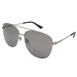 グッチ GUCCI サングラス アジアンフィット シルバー GG0410SK-002