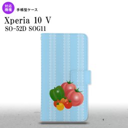 Xperia10V Xperia10V 手帳型スマホケース カバー ベジタブル トマト 2023年 7月発売 nk-004s-xp105-dr666