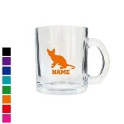 シンガプーラ  名入れグラスマグ スモールジョッキ 名入れジョッキ  生ビール マイジョッキ ビアグラス タンブラー お祝い ギフト ビアジョッキ   【cb】猫　ネコ　ねこ　キャット　ペット 350ml ジュース 飲料 食器 グラス マグ 透明マグ