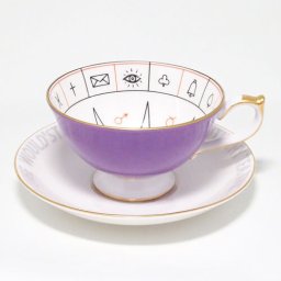 エインズレイ ネルロス 紅茶占い ティーカップ&ソーサー バイオレット