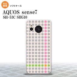 sense7 sense7 スマホケース 背面ケースソフトケース 花十時 ふんわり グレー 2022年 11月発売 nk-sens7-tp1354