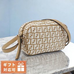 フェンディ 斜め掛け ショルダーバッグ レディース ブランド FENDI イタリア 8BS077 ブラウン系 ホワイト系 バッグ