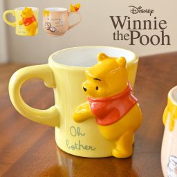 マグカップ くまのプーさん マグ プーさん Winnie the Pooh フィギュア付きマグ フェイス ディズニー Disney 立体マグ キャラクター コップ カップ キャラクター 食器 はちみつ ハニーポット かわいい おしゃれ 陶器 コーヒーマグ ティーマグ 雑貨 誕生日 プレゼント ギフト