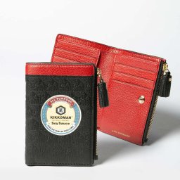 アニヤ ハインドマーチ ANYA HINDMARCH 5050925 195478 二つ折り財布 レディース アニヤブランズ キッコーマン 折りたたみミニ財布 ビジネス レザー カードホルダー ロゴ 