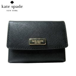 ケイト・スペード アウトレット kate spade カードケース WLRU2668 large holly / laurel way 型押しレザー カードケース (001)black:ブラック【RCP】【楽天カード分割】【レディース】