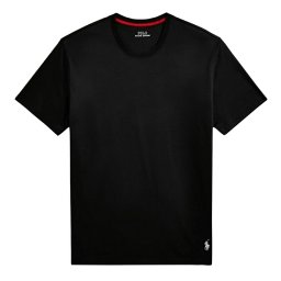 ポロ ラルフローレン POLO RALPH LAUREN Tシャツ 半袖 クルーネック ルームウェア ロゴ 刺繍 ワンポイント カジュアル リラックス PLCTCR 0HD メンズ ブラック+ホワイト