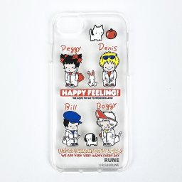 内藤ルネ クリアケース WANPAKU iPhoneSE(第2世代)8/7/6s/6 スマホ用品 Rune