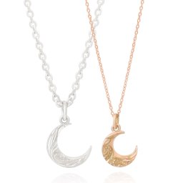 月・ムーンモチーフ シルバー ペアネックレス ペアアクセサリー ペア ネックレス・ペンダント ダイヤモンド 記念日 プレゼント ギフト FSP938M-938LPG セット シンプル フリースタイル 【FREE STYLE】