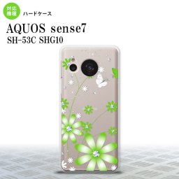 sense7 sense7 スマホケース 背面ケース ハードケース 花柄 ガーベラ 緑 2022年 11月発売 nk-sens7-803