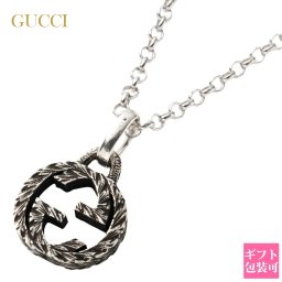 グッチ ネックレス インターロッキング Gロゴ シルバー 455535 J8400 0811 GUCCI 正規品 おしゃれ かっこいい プレゼント ギフト 誕生日 彼氏 彼女 新品 ギフト プレゼント