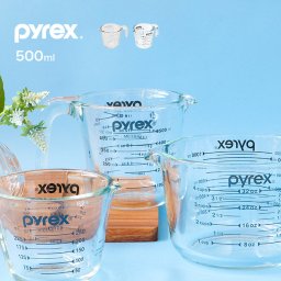 PYREX パイレックス 計量カップ 500ml[耐熱計量カップ おしゃれ 耐熱ガラス 食洗機対応 電子レンジ対応 見やすい 500 メジャーカップ レンジ 耐熱 ガラス計量カップ かわいい 軽量 カップ ガラス]