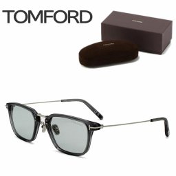 TOMFORD トムフォード サングラス アジアンフィット メンズ レディース ブランド UVカット 日焼け対策 ケース付 スクエア グレー FT1042-D-12A-52