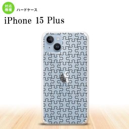 iPhone15 plus iPhone15 plus スマホケース 背面ケース ハードケース パズル 透明 黒 2023年 9月発売 nk-i15pl-1214