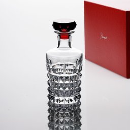 Baccarat バカラ ルクソール ウィスキーデカンタ クリア＆レッド 名入れ彫刻代込み 名入れ 名前入り ギフト プレゼント 誕生日 記念日 高級 デキャンタ ウイスキー 父の日 還暦 退職 受賞 お祝い 名前 刻印 法人記念品 正規品 紙袋付き
