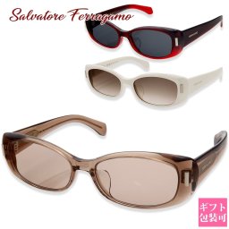 フェラガモ Ferragamo サングラス SF2021SLB 55サイズ ユニセックス 男女兼用 UVカット オーバル アイウェア ブランドサングラス アセテート 紫外線対策 ドライブ おしゃれ ギフト 正規品