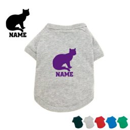 スコティッシュフォールド2  名入れドッグTシャツ ドッグウェア 小型犬 中型犬 大型犬 猫　ネコ　ねこ　キャット　ペット【city】