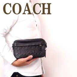 コーチ COACH バッグ メンズ ショルダー セカンド クラッチバッグ ポーチ ブランド レザー シグネチャー 50713QBBK ブランド 人気